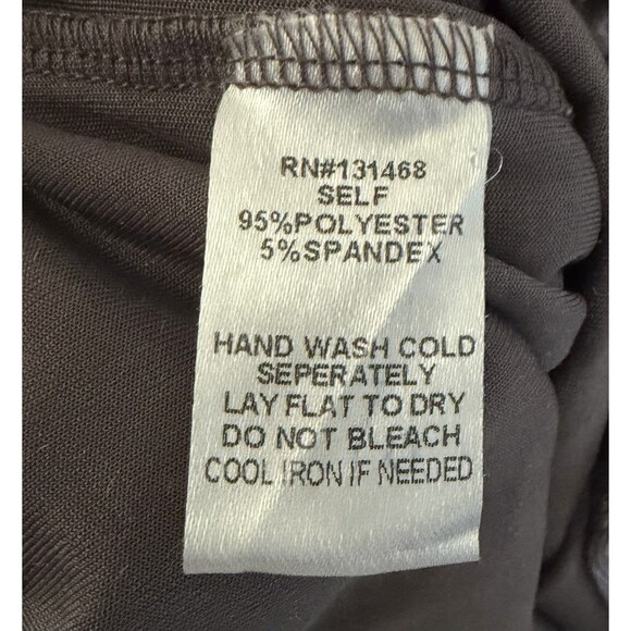 Fate By LFD Crashed Velvet Cold Shoulder Top Metallic Soft Brown Gray M Holidays - Picture 7 of 7